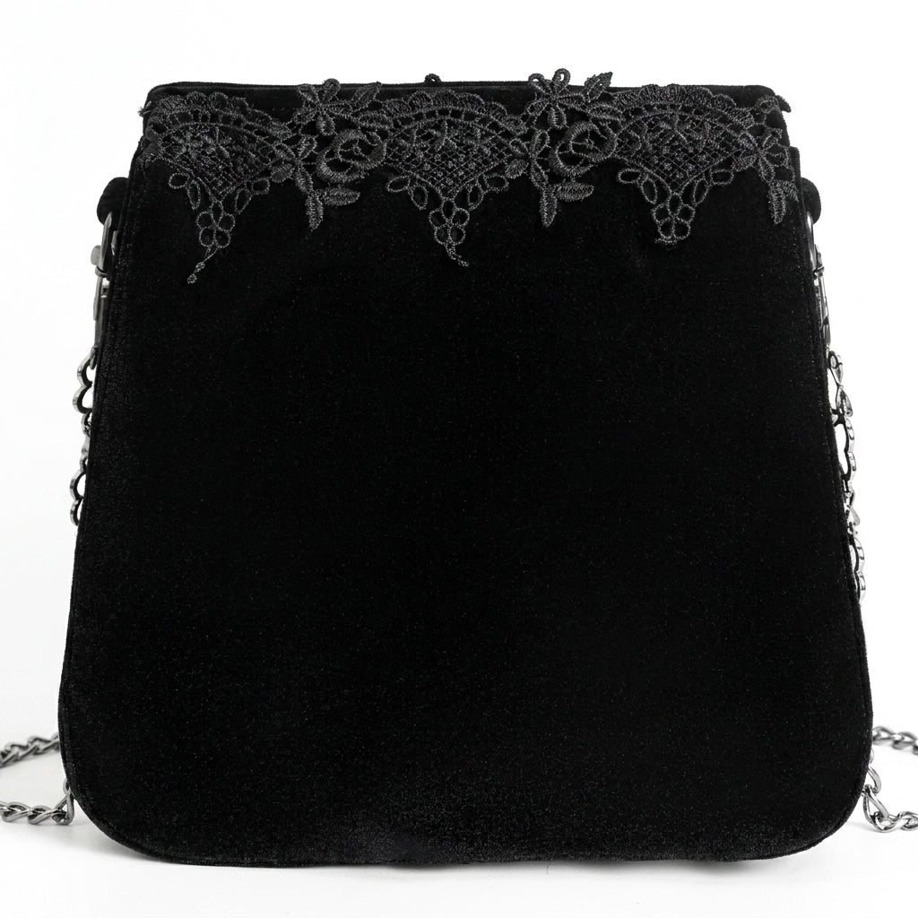The Reliquary Heart-Link Satchel - Shadow-Stone