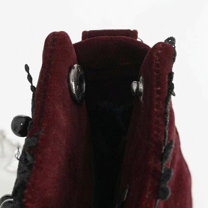 The Reliquary Heart-Link Satchel - Sanguine-Wine