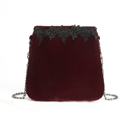 The Reliquary Heart-Link Satchel - Sanguine-Wine