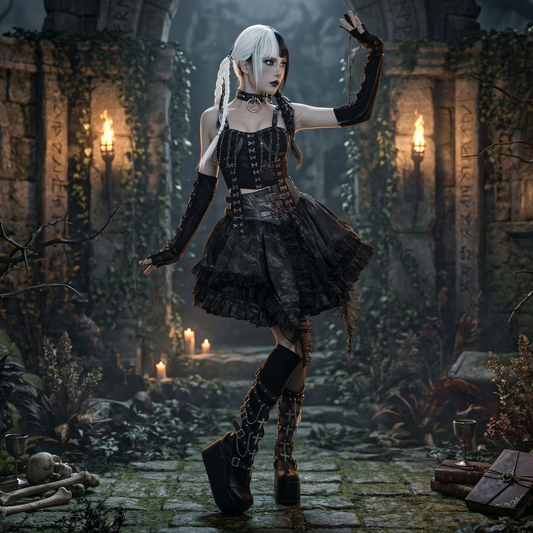 The Vesper-Bloom Tiered Skirt