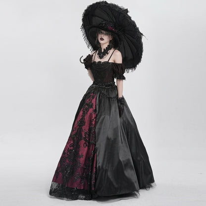 Vestido Soberano das Cinzas - Domínio Carmesim