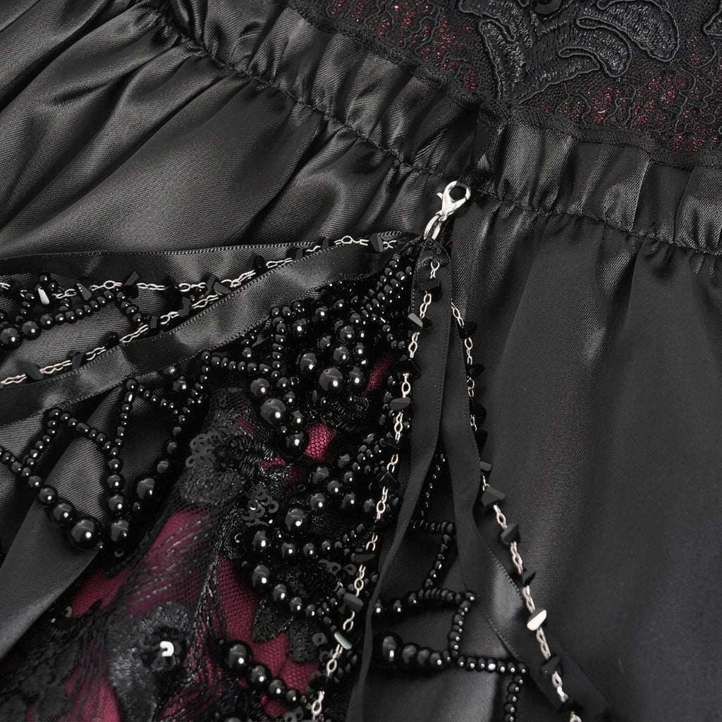 Vestido Soberano das Cinzas - Domínio Carmesim
