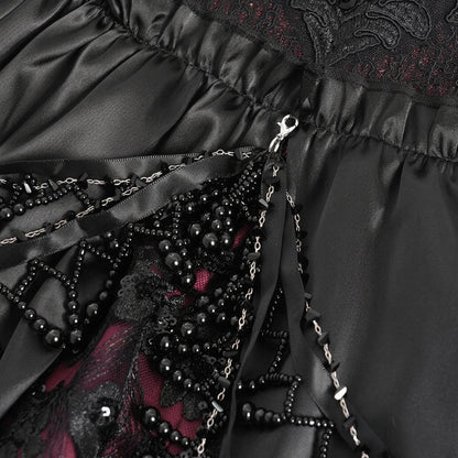 Vestido Soberano das Cinzas - Domínio Carmesim