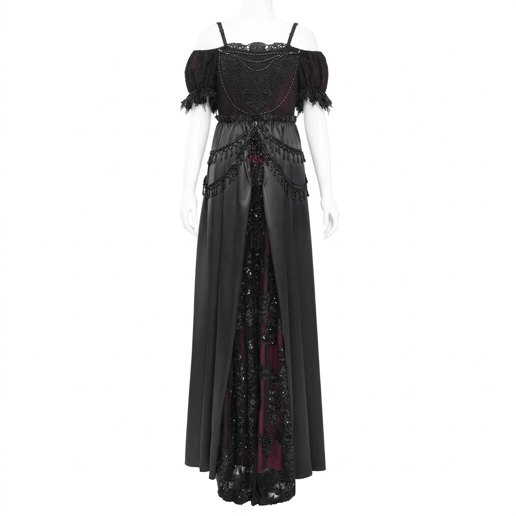 Vestido Soberano das Cinzas - Domínio Carmesim