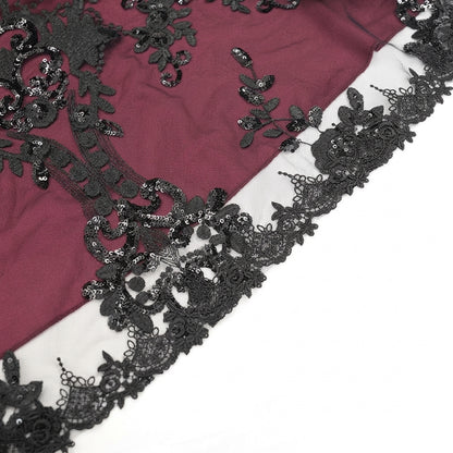 Vestido Soberano das Cinzas - Domínio Carmesim