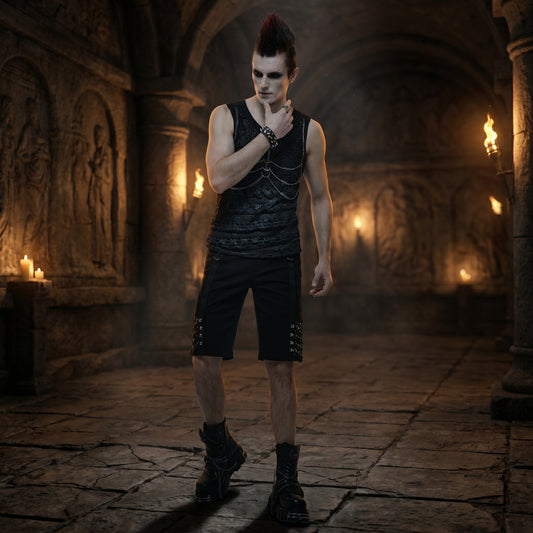 The Obsidian Mesh-Grate Shorts