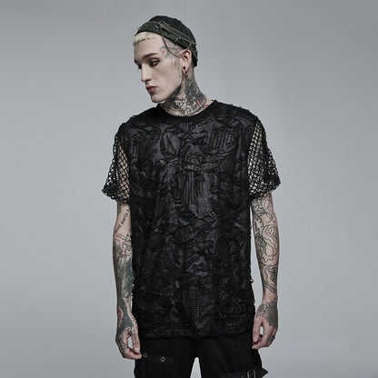 The Abyssal Lattice Shredded Tee