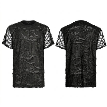 The Abyssal Lattice Shredded Tee