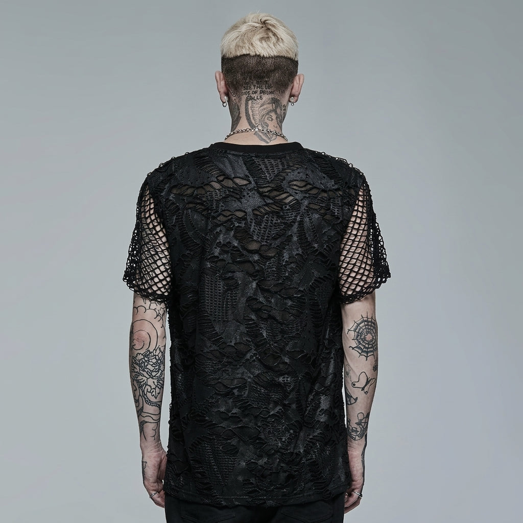 The Abyssal Lattice Shredded Tee