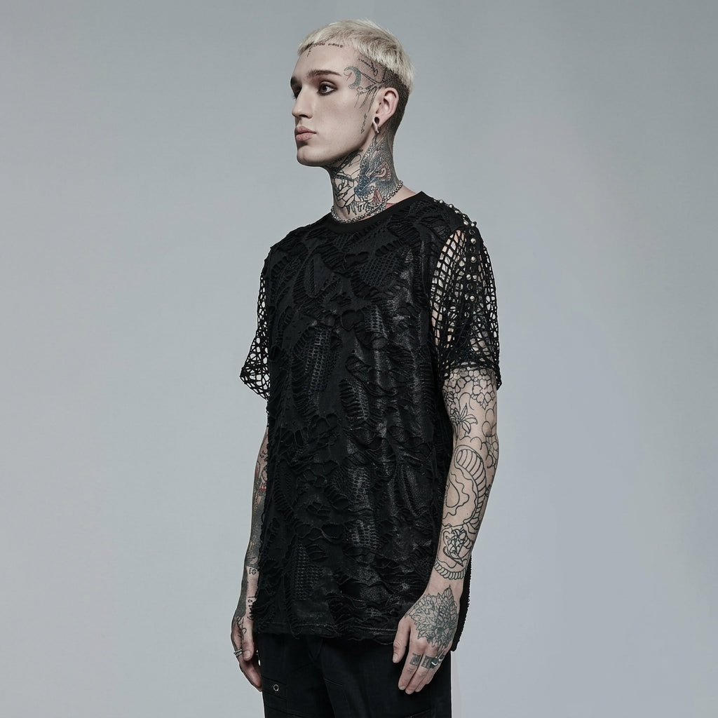 The Abyssal Lattice Shredded Tee