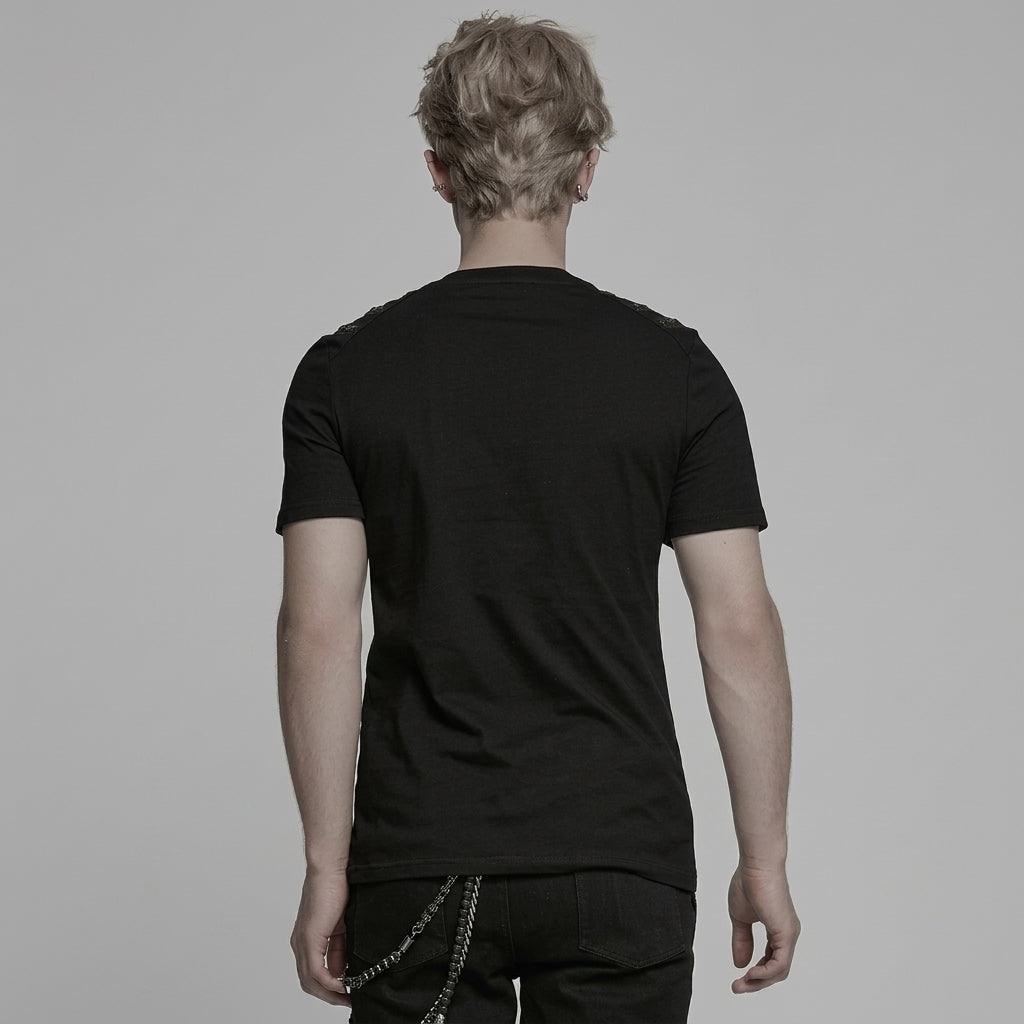 The Aegis-Grid Chest-Buckle Tee