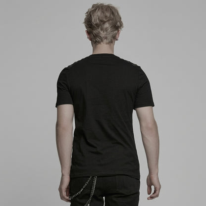 The Aegis-Grid Chest-Buckle Tee