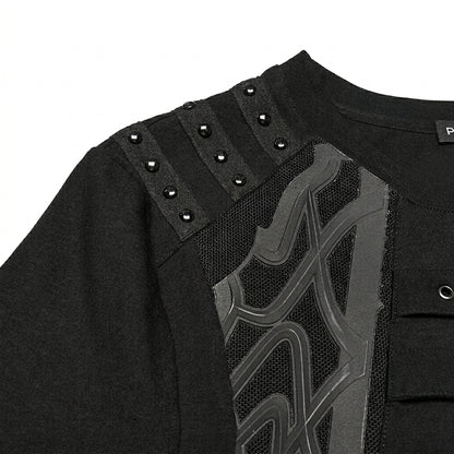 The Aegis-Grid Chest-Buckle Tee