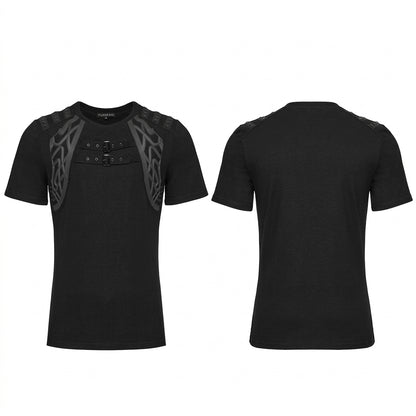 The Aegis-Grid Chest-Buckle Tee