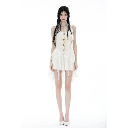 The Alabaster Cascade Lace Skirt