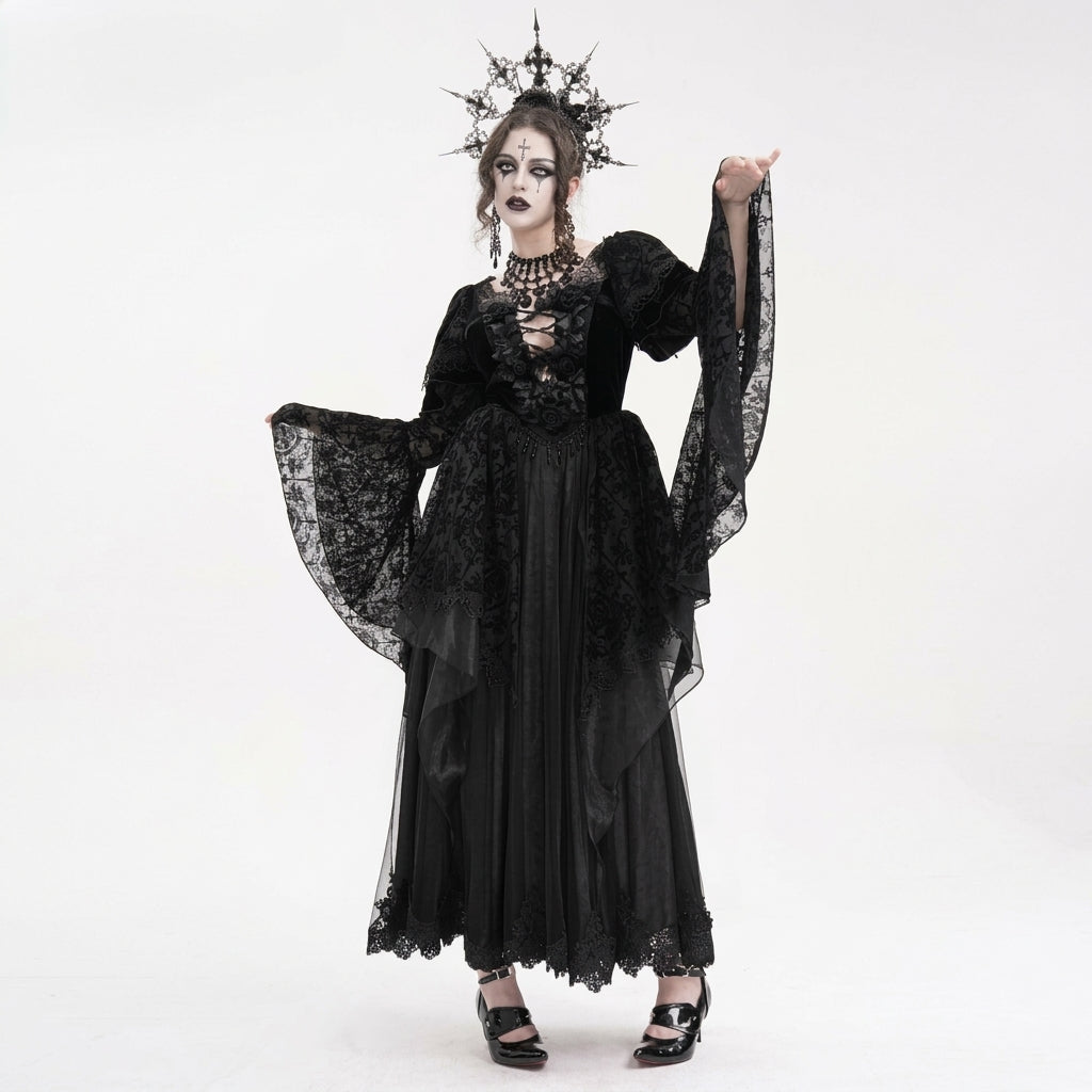 The Cathedral Relic Gown - Obsidian