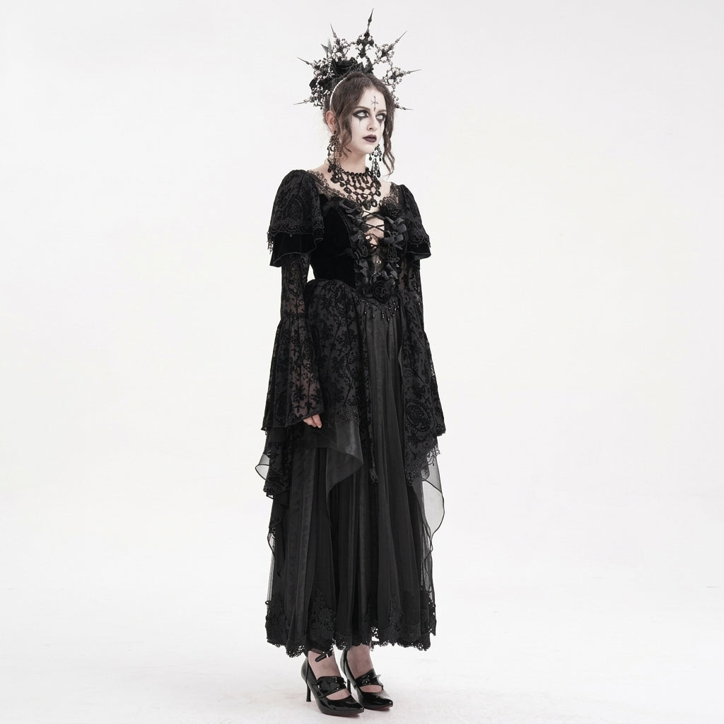 The Cathedral Relic Gown - Obsidian