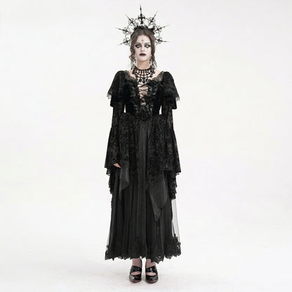 The Cathedral Relic Gown - Obsidian