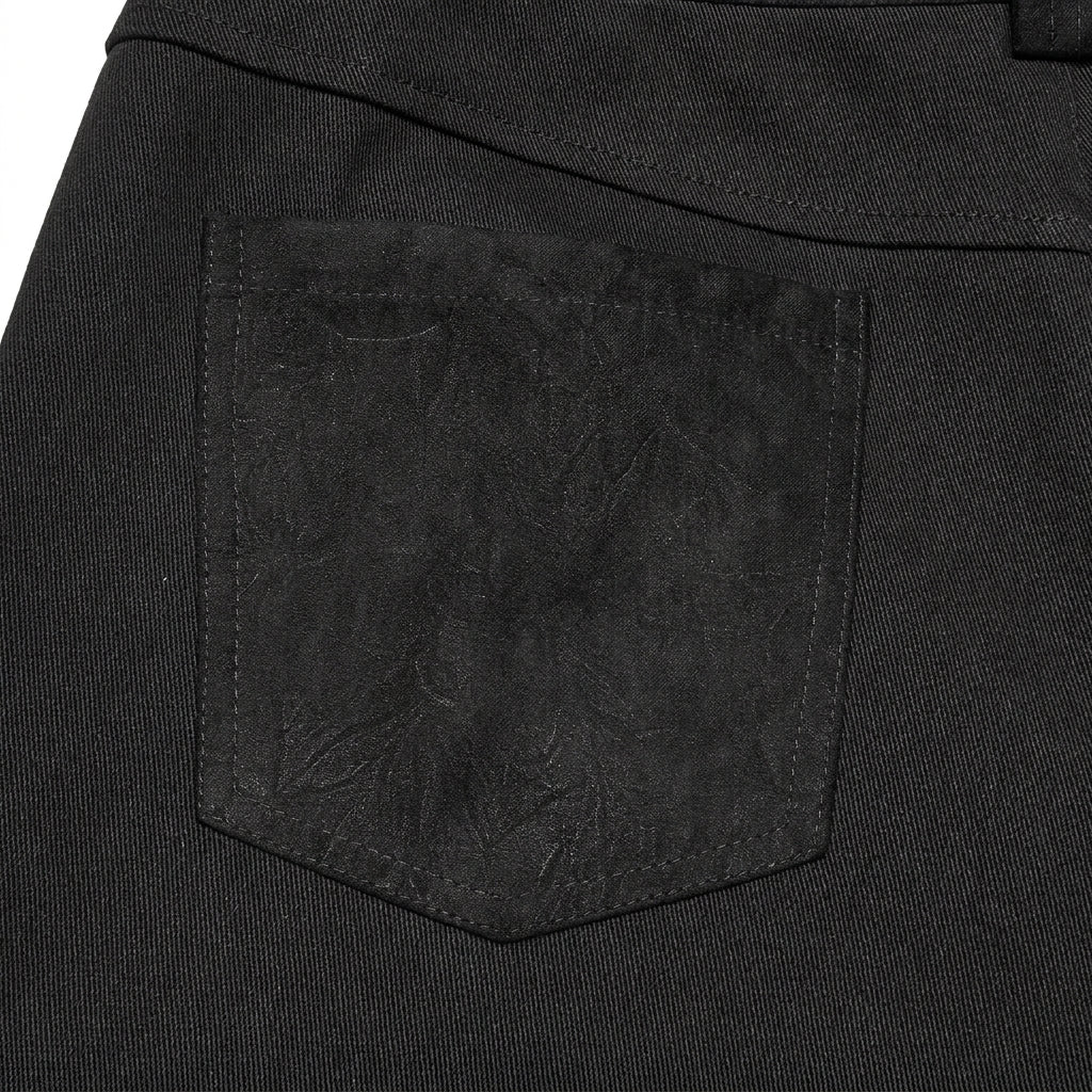 The Obsidian Pleat-Grate Cargo Shorts