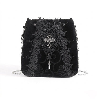 The Reliquary Heart-Link Satchel - Shadow-Stone