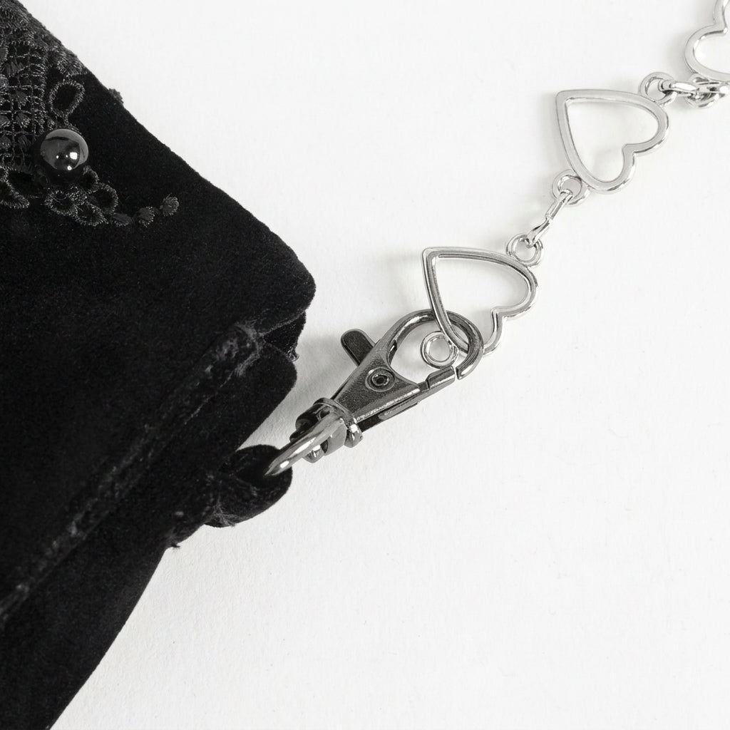 The Reliquary Heart-Link Satchel - Shadow-Stone