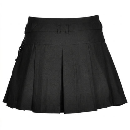 The Sector-Pouch Kilted Mini Skirt