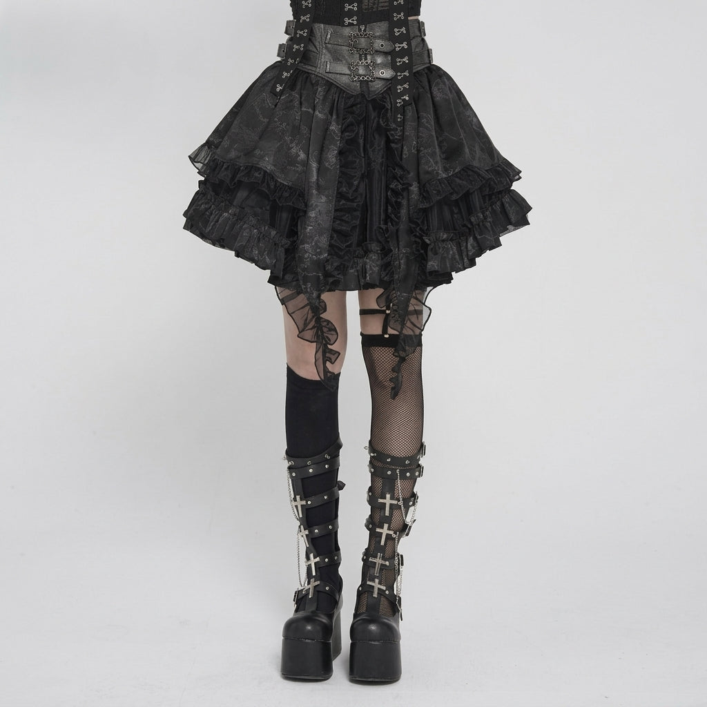 The Vesper-Bloom Tiered Skirt