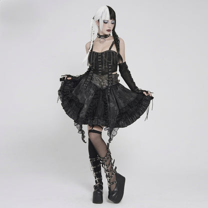 The Vesper-Bloom Tiered Skirt