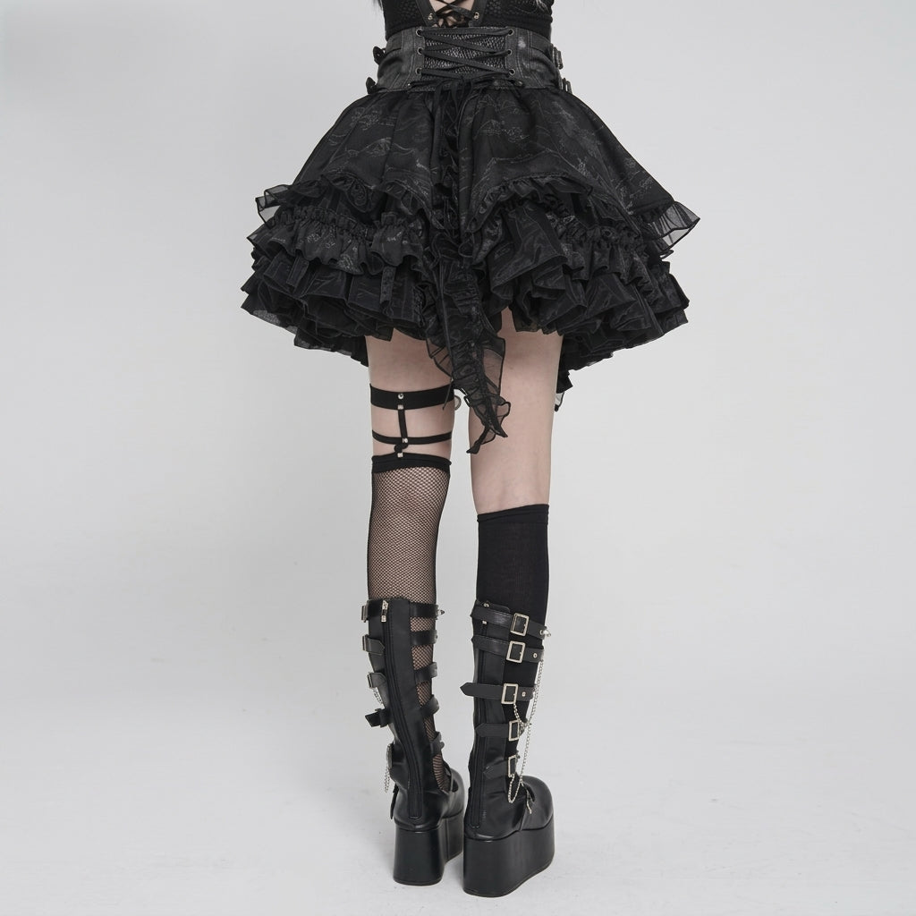 The Vesper-Bloom Tiered Skirt