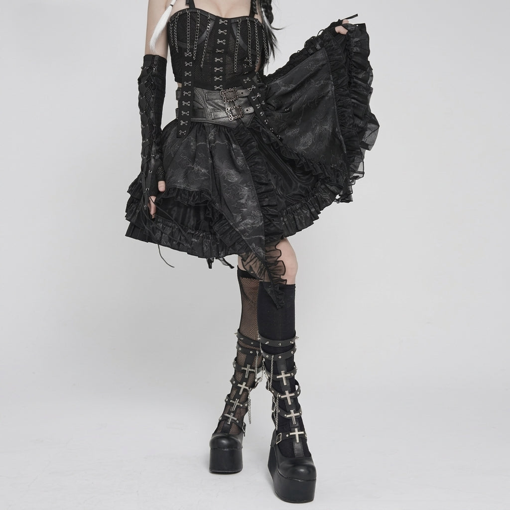The Vesper-Bloom Tiered Skirt