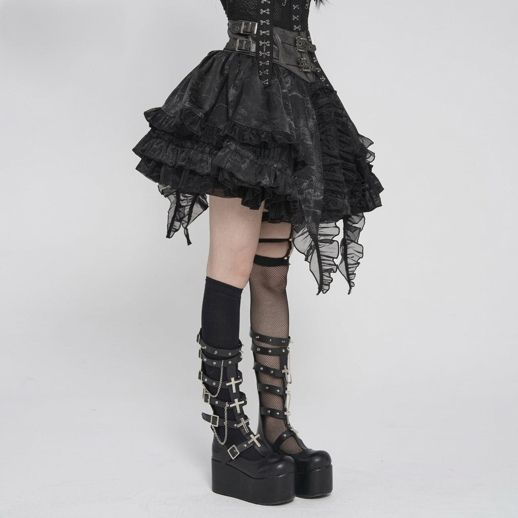 The Vesper-Bloom Tiered Skirt