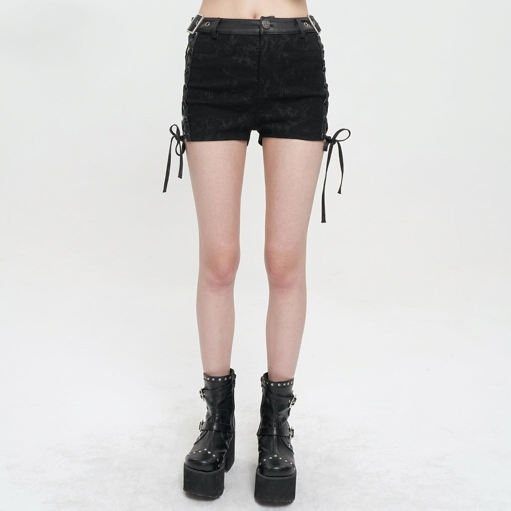 The Void-Bleed Strappy Shorts
