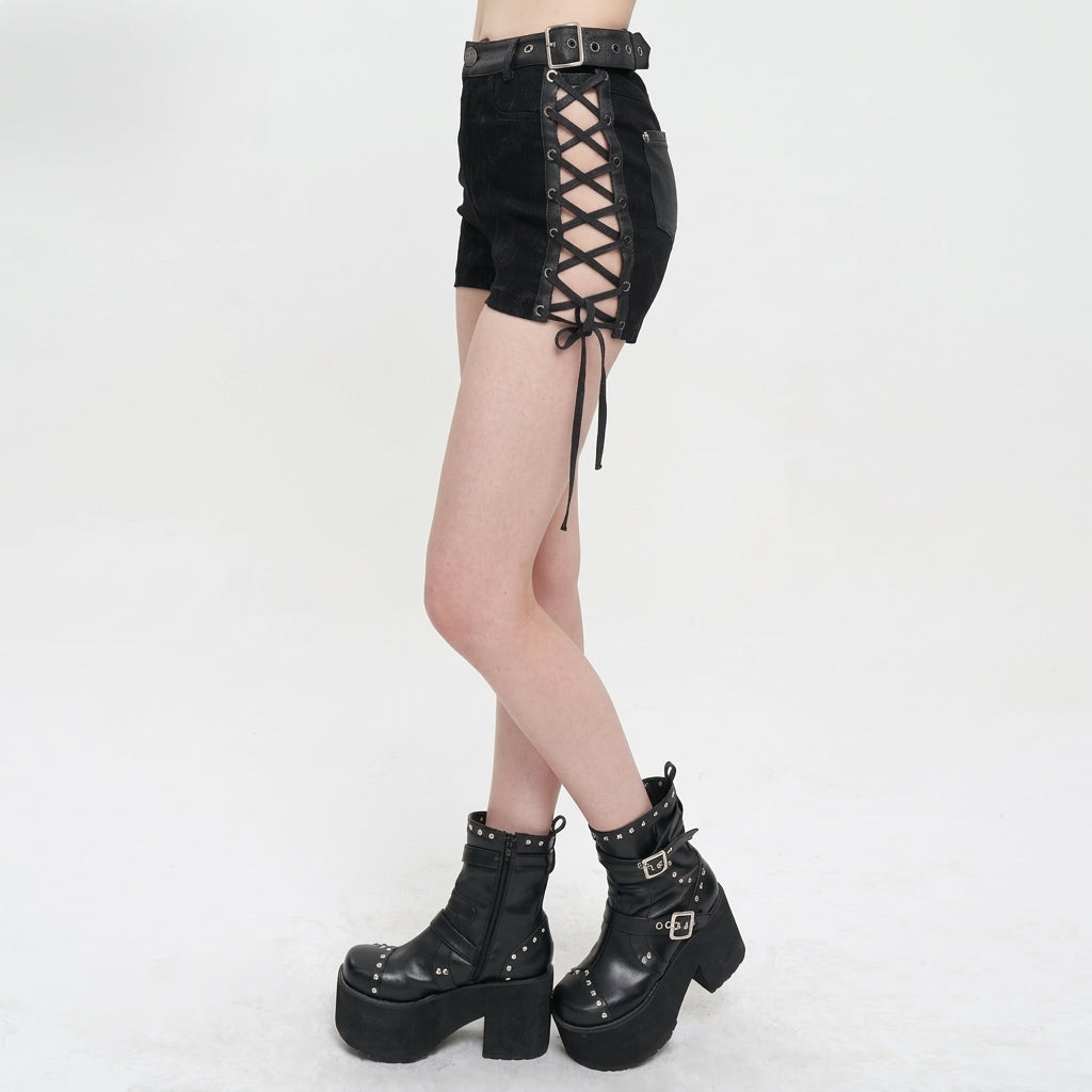 The Void-Bleed Strappy Shorts
