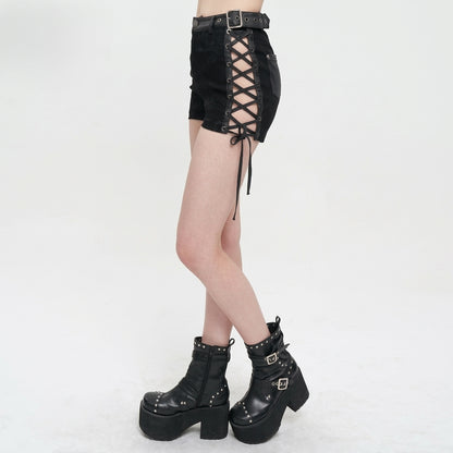 The Void-Bleed Strappy Shorts