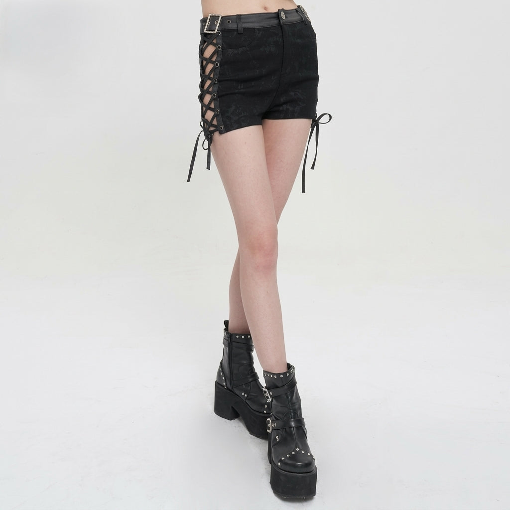 The Void-Bleed Strappy Shorts