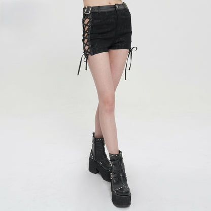 The Void-Bleed Strappy Shorts