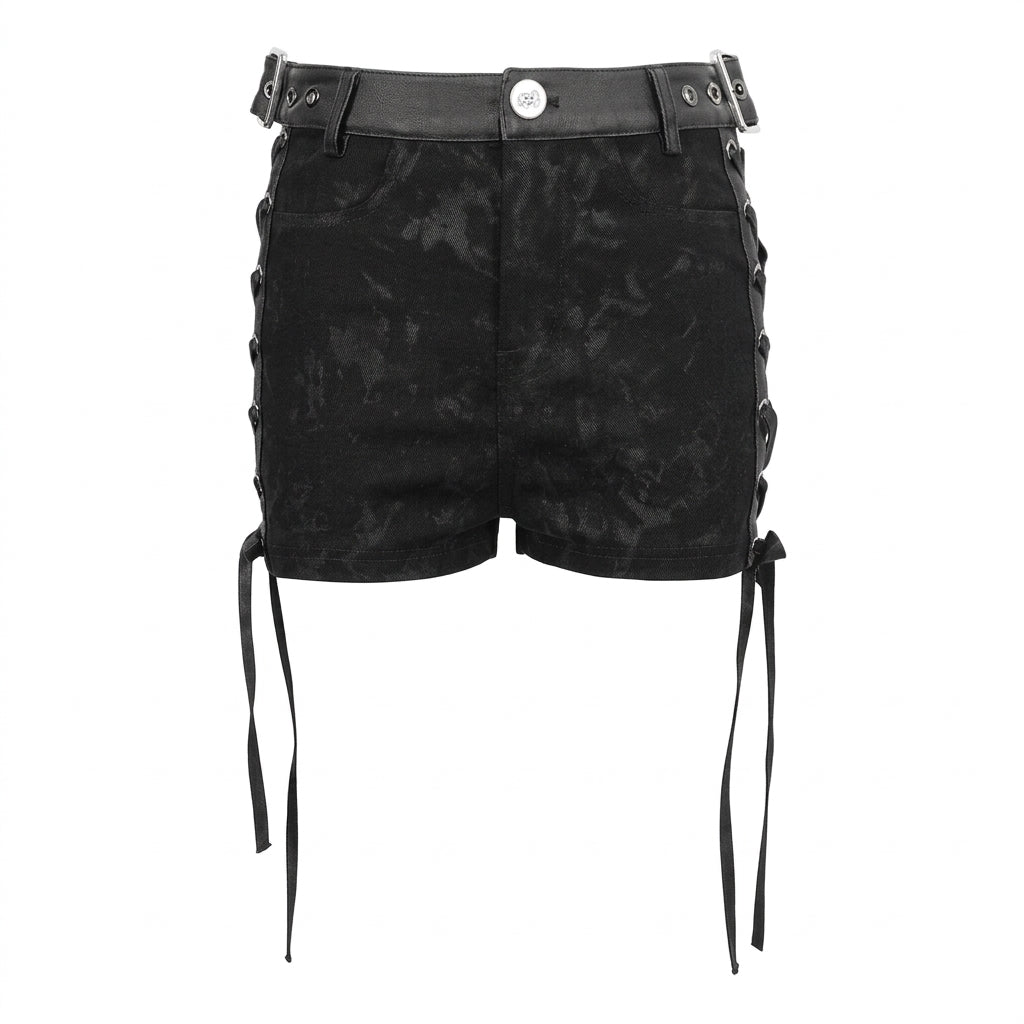 The Void-Bleed Strappy Shorts