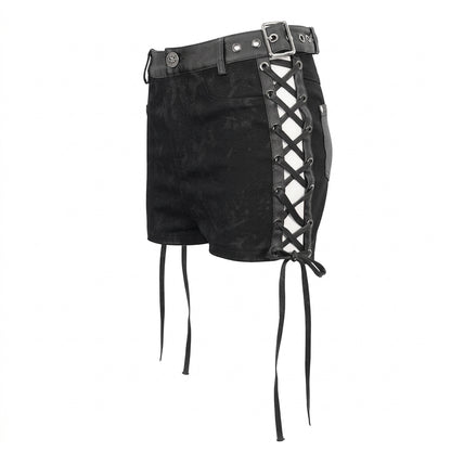 The Void-Bleed Strappy Shorts