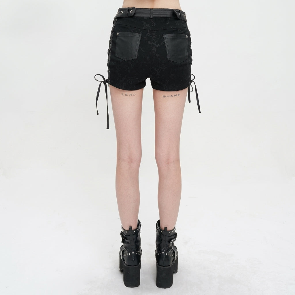 The Void-Bleed Strappy Shorts