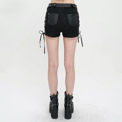 The Void-Bleed Strappy Shorts