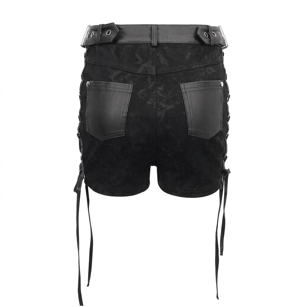 The Void-Bleed Strappy Shorts