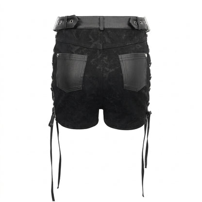 The Void-Bleed Strappy Shorts